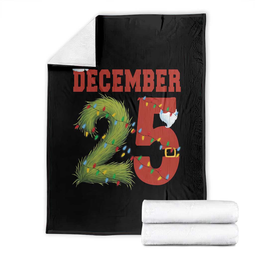 Christmas December 25 Throw Blanket Family Holiday Xmas TS14 Black Print Your Wear