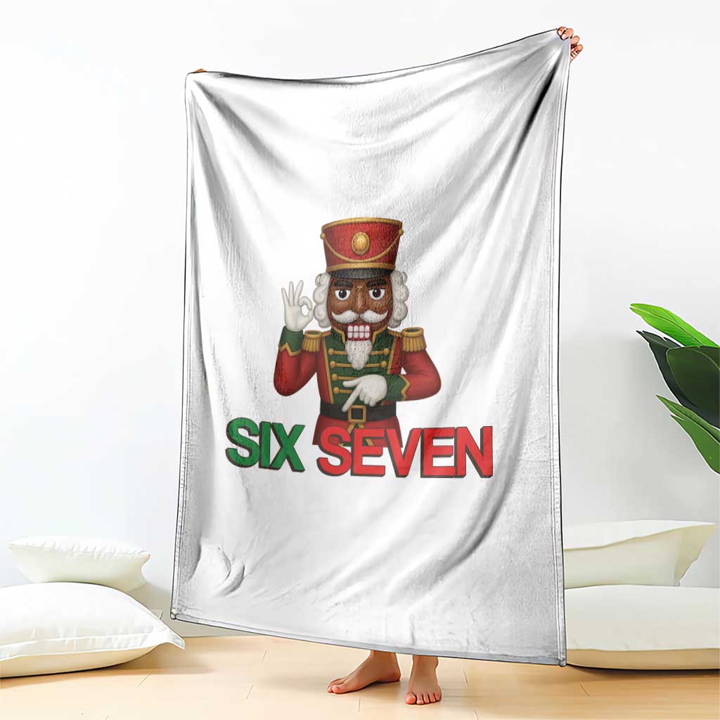 67 Six Seven Black Nutcracker Christmas Meme Throw Blanket TS14 Print Your Wear