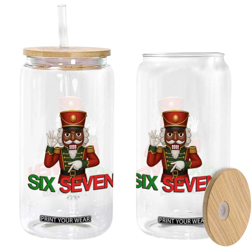 67 Six Seven Black Nutcracker Christmas Meme Glass Can TS14 Print Your Wear