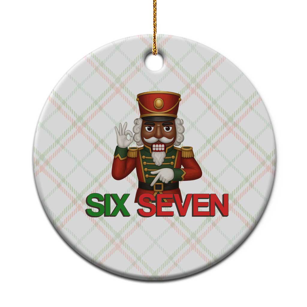 67 Six Seven Black Nutcracker Christmas Meme Ceramic Ornament TS14 1pc Christmas Plaid Print Your Wear