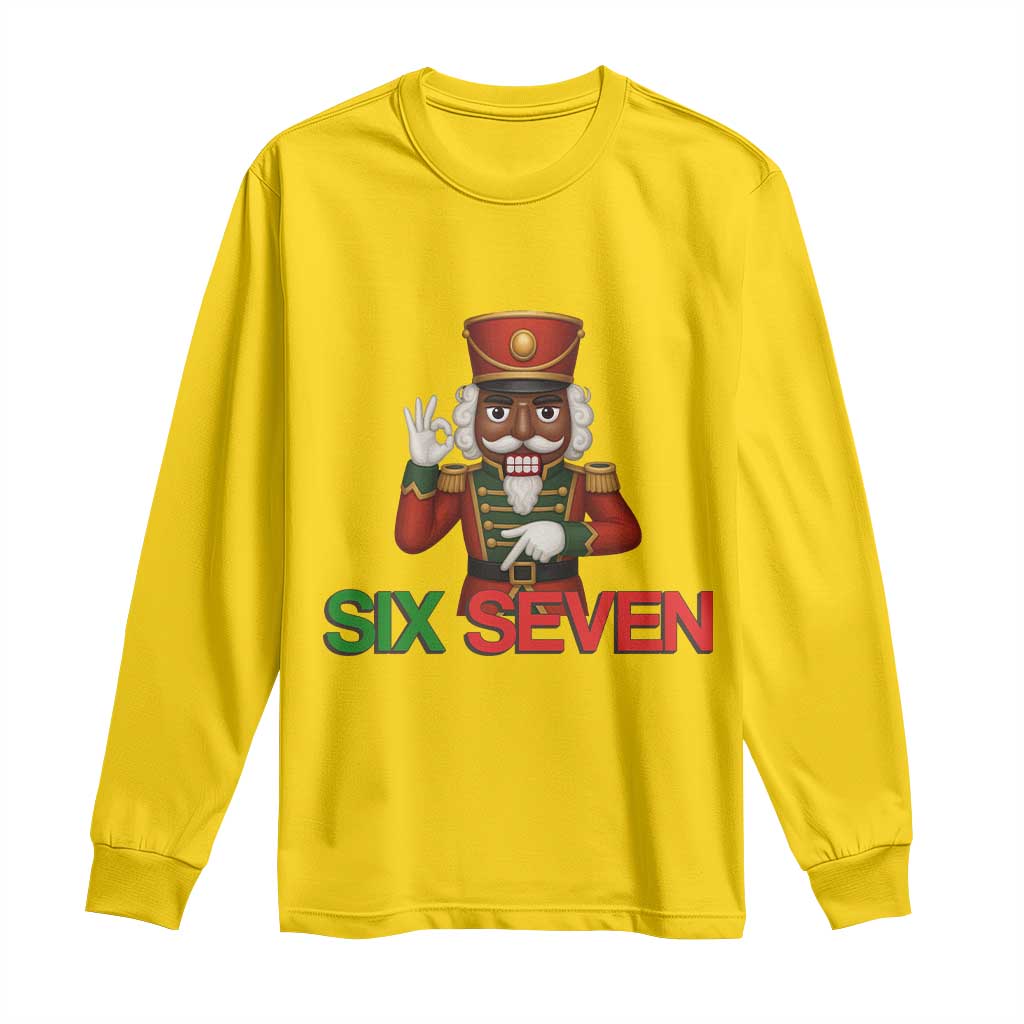 67 Six Seven Black Nutcracker Christmas Meme Long Sleeve Shirt TS14 Daisy Print Your Wear