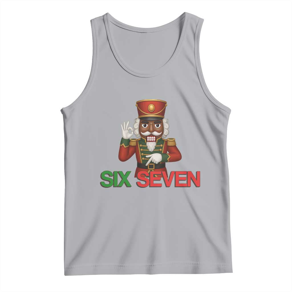 67 Six Seven Black Nutcracker Christmas Meme Tank Top TS14 Athletic Heather Print Your Wear