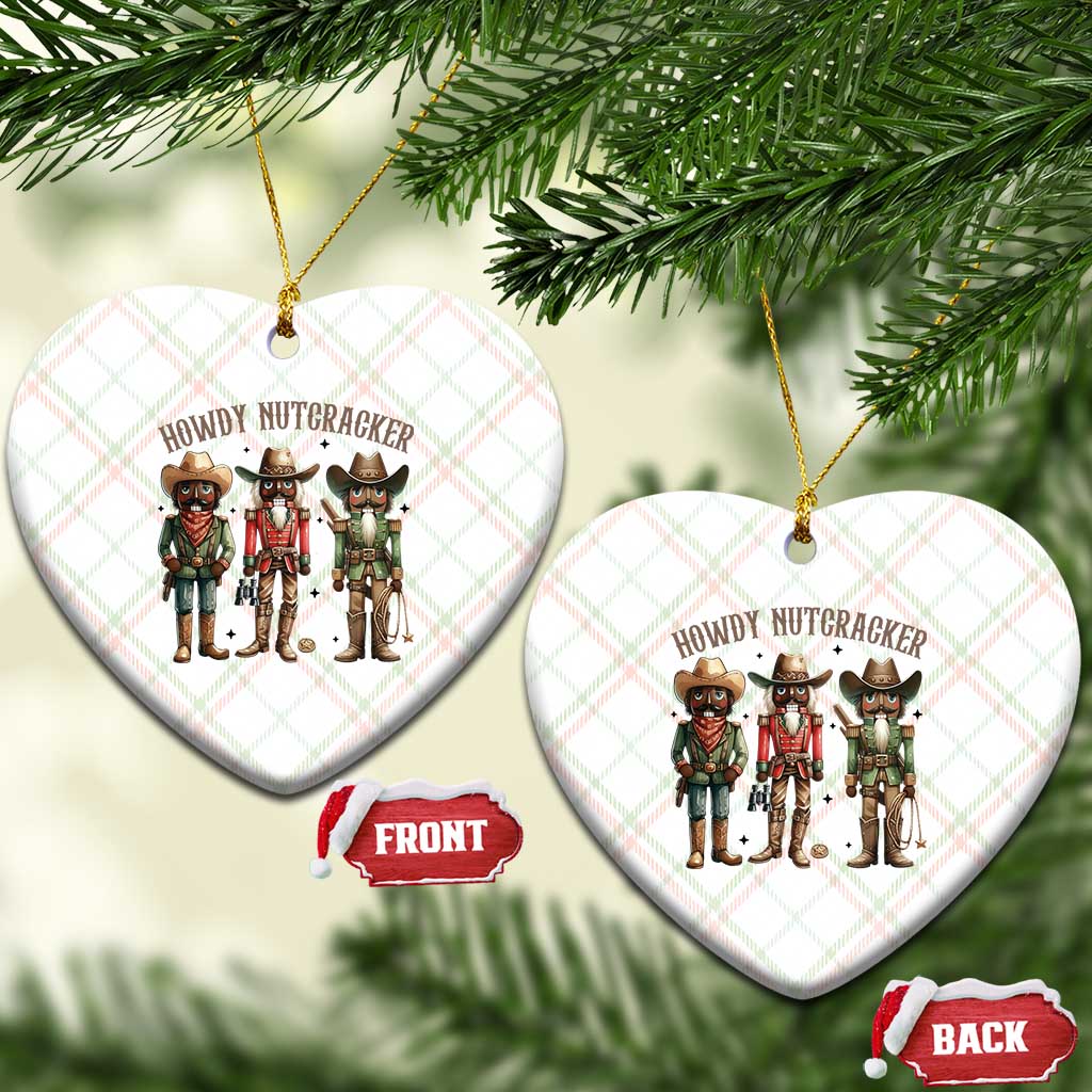 Nutcracker Cowboy Christmas Western Country Howdy Ceramic Ornament TS14 Print Your Wear