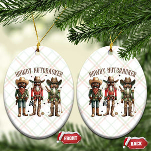 Nutcracker Cowboy Christmas Western Country Howdy Ceramic Ornament TS14 Print Your Wear