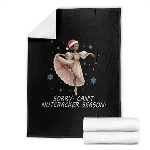 Black Nutcracker Ballet Christmas Throw Blanket TS14 Black Print Your Wear