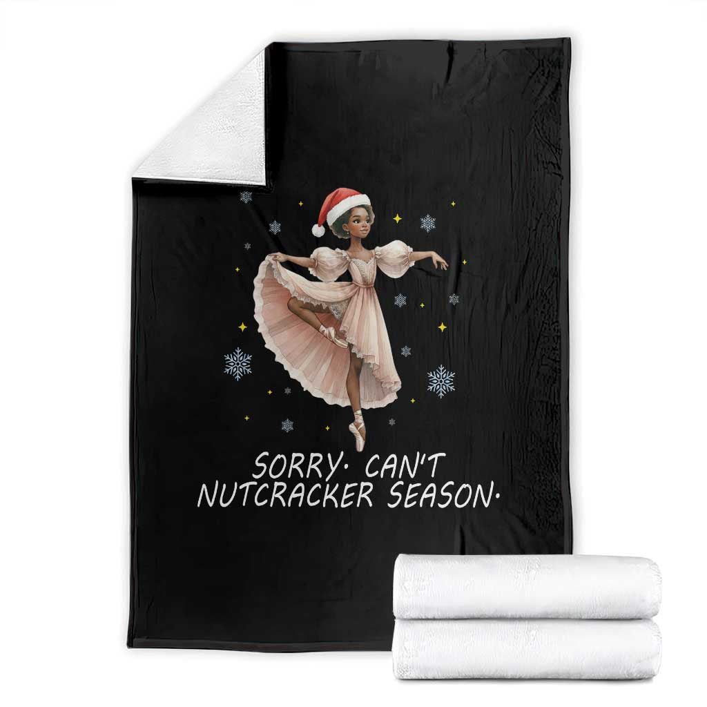Black Nutcracker Ballet Christmas Throw Blanket TS14 Black Print Your Wear