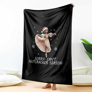 Black Nutcracker Ballet Christmas Throw Blanket TS14 Print Your Wear