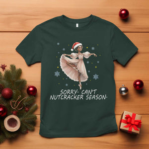 Black Nutcracker Ballet Christmas T Shirt TS14 Dark Forest Green Print Your Wear