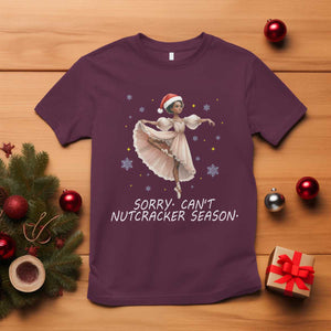 Black Nutcracker Ballet Christmas T Shirt TS14 Maroon Print Your Wear