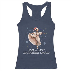 Black Nutcracker Ballet Christmas Racerback Tank Top TS14 Navy Print Your Wear