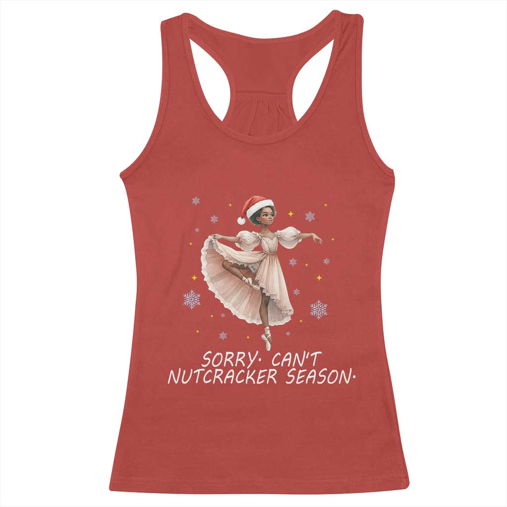 Black Nutcracker Ballet Christmas Racerback Tank Top TS14 Red Print Your Wear