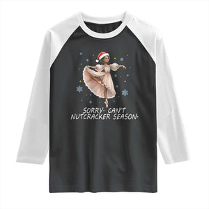 Black Nutcracker Ballet Christmas Raglan Shirt TS14 Black White Print Your Wear
