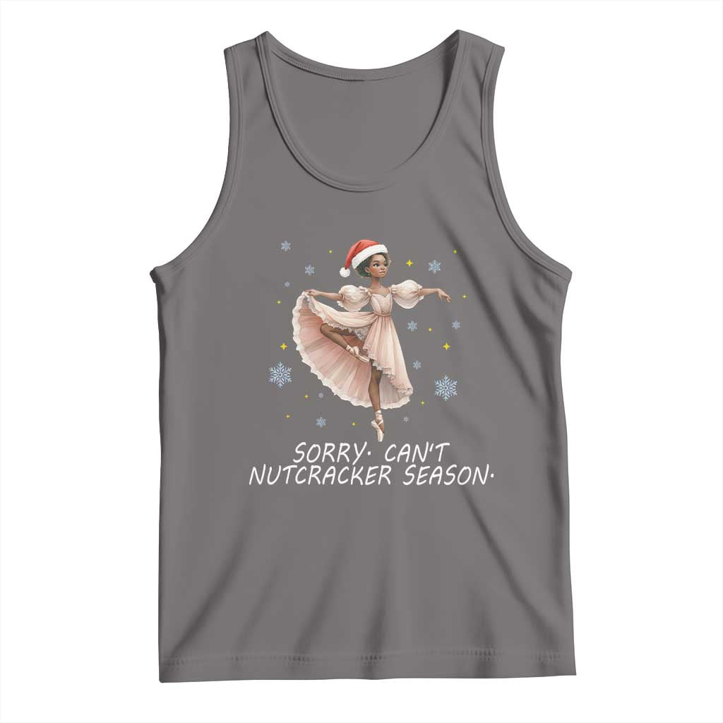 Black Nutcracker Ballet Christmas Tank Top TS14 Deep Heather Print Your Wear