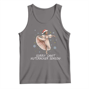 Black Nutcracker Ballet Christmas Tank Top TS14 Deep Heather Print Your Wear