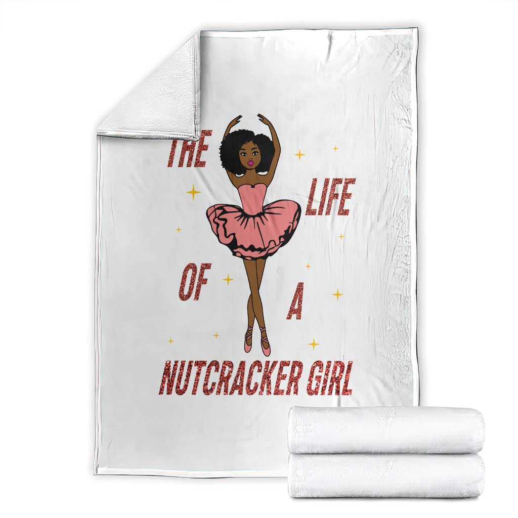 Black Nutcracker Throw Blanket The Life Of A Ballet Girl TS14 White Print Your Wear
