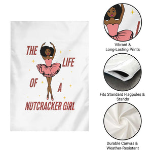 Black Nutcracker Garden Flag The Life Of A Ballet Girl TS14 Print Your Wear