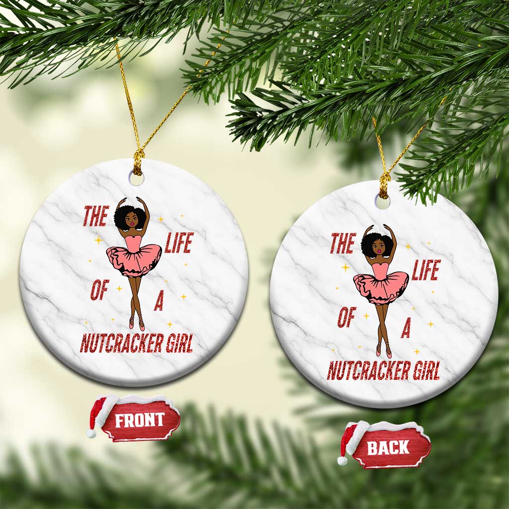 Black Nutcracker Ceramic Ornament The Life Of A Ballet Girl TS14 1pc White Marble Print Your Wear