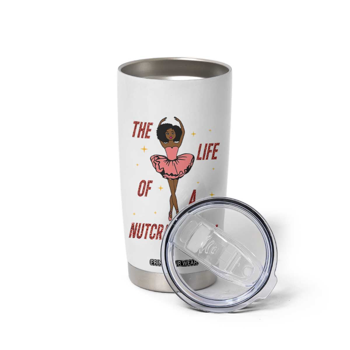 Black Nutcracker Tumbler Cup The Life Of A Ballet Girl TS14 Print Your Wear