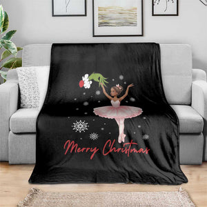 Black Nutcracker Ballet Throw Blanket Merry Christmas TS14 Print Your Wear