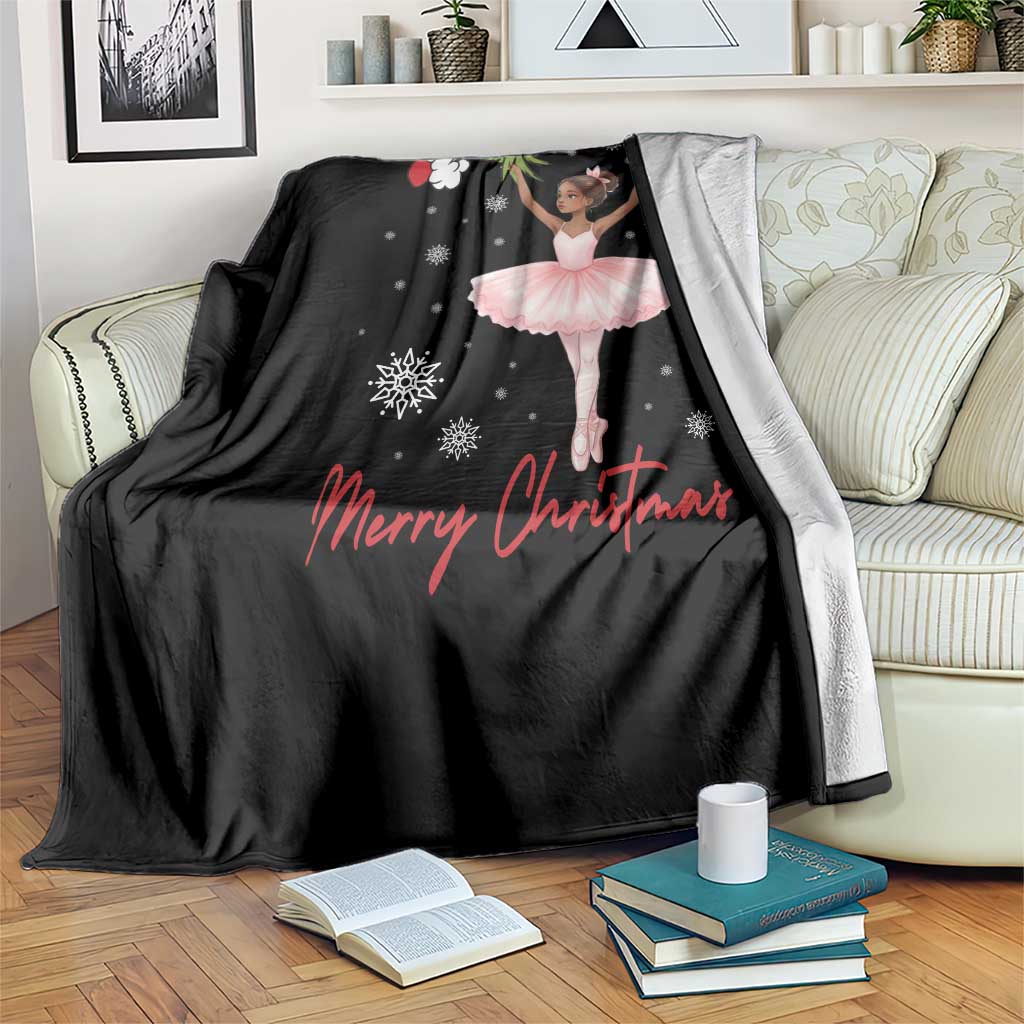 Black Nutcracker Ballet Throw Blanket Merry Christmas TS14 Print Your Wear