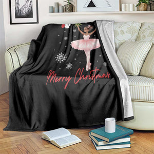 Black Nutcracker Ballet Throw Blanket Merry Christmas TS14 Print Your Wear