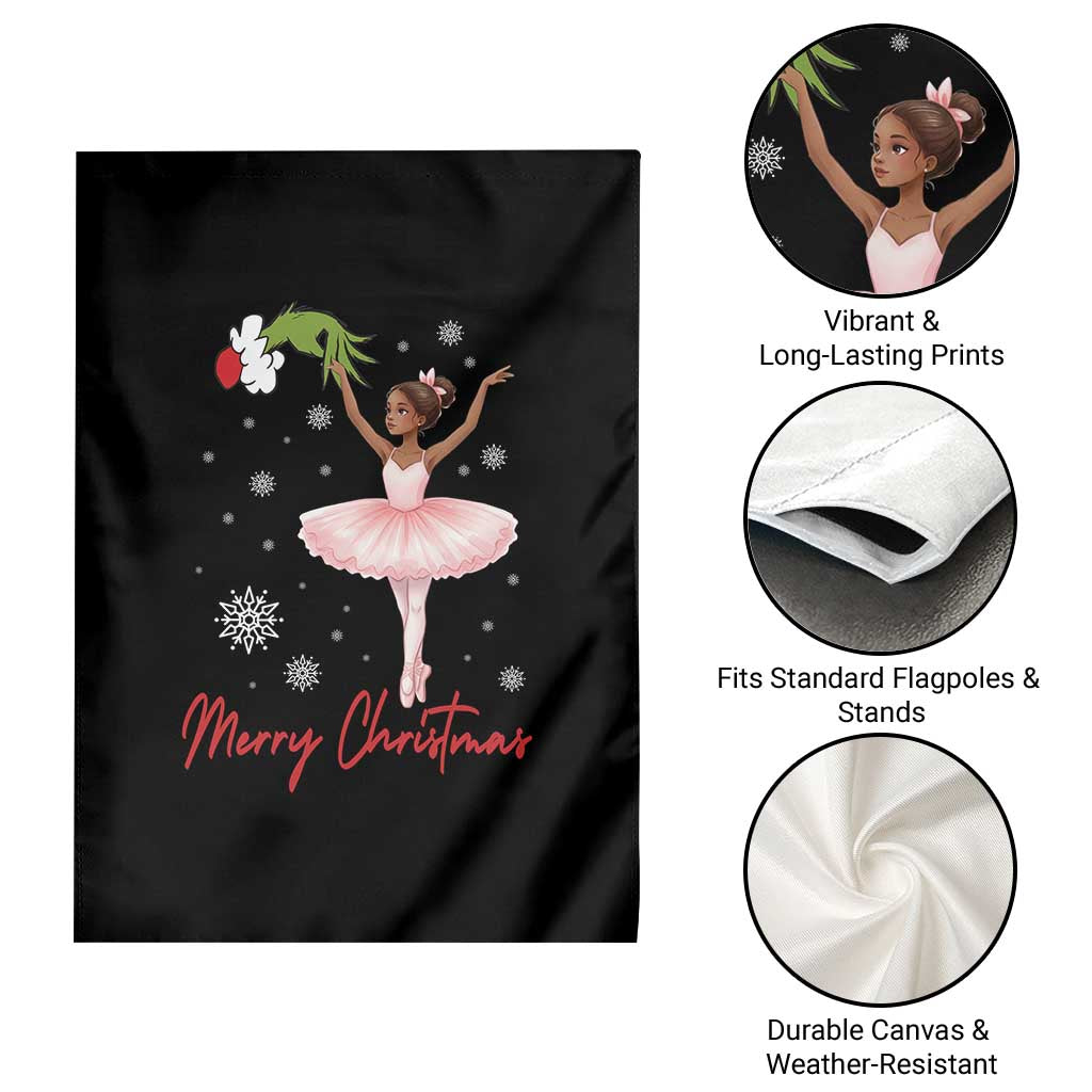 Black Nutcracker Ballet Garden Flag Merry Christmas TS14 Print Your Wear