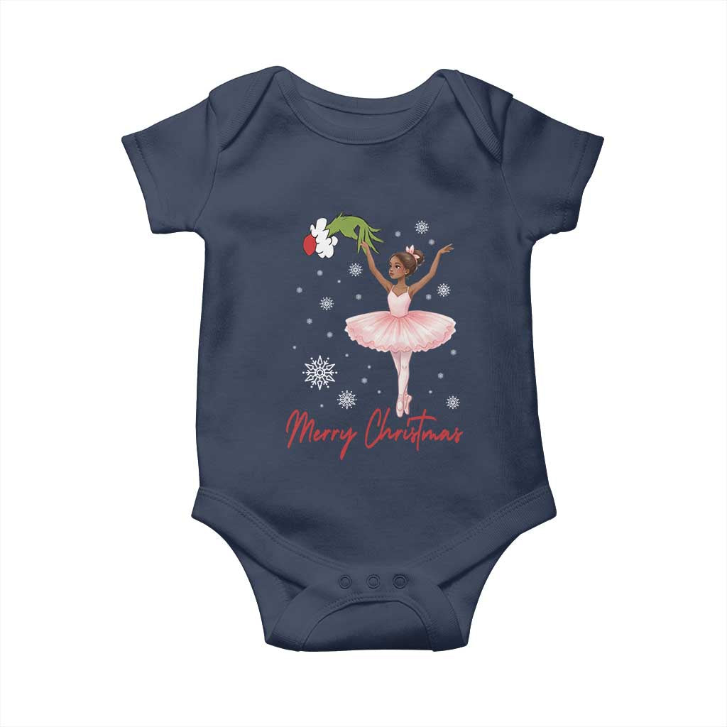 Black Nutcracker Ballet Baby Onesie Merry Christmas TS14 Navy Print Your Wear