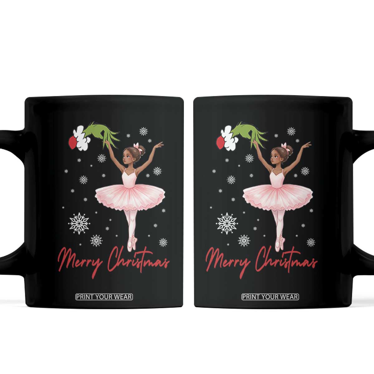 Black Nutcracker Ballet Coffee Mug Merry Christmas TS14 Black Print Your Wear