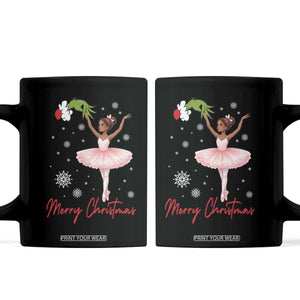 Black Nutcracker Ballet Coffee Mug Merry Christmas TS14 Black Print Your Wear
