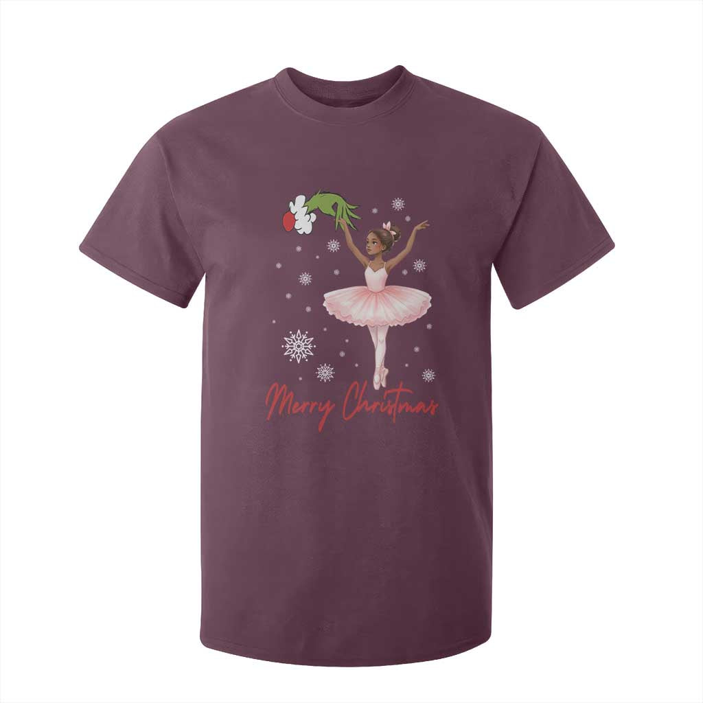 Black Nutcracker Ballet T Shirt For Kid Merry Christmas TS14 Maroon Print Your Wear