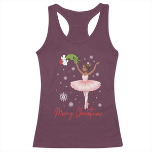 Black Nutcracker Ballet Racerback Tank Top Merry Christmas TS14 Maroon Print Your Wear