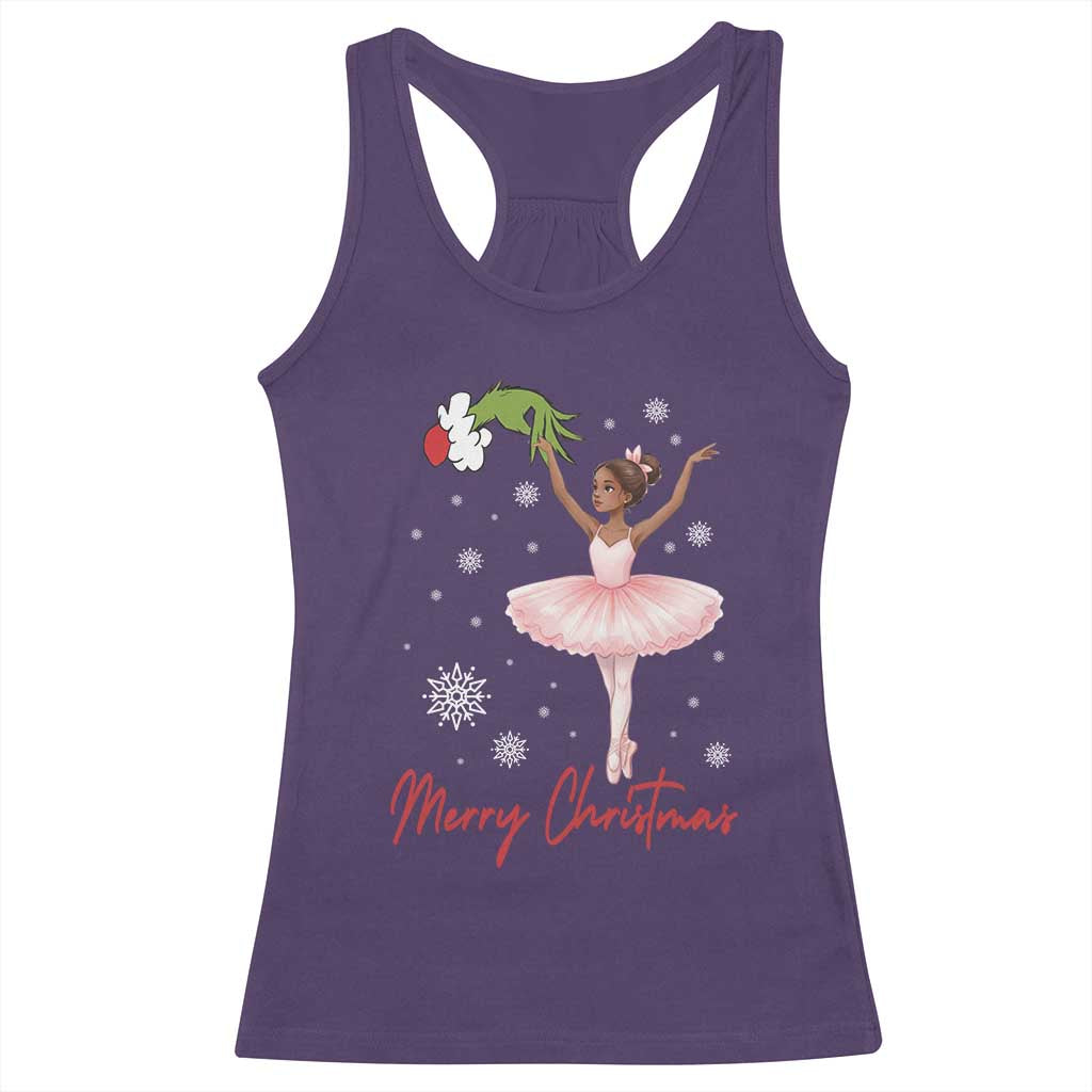 Black Nutcracker Ballet Racerback Tank Top Merry Christmas TS14 Purple Print Your Wear