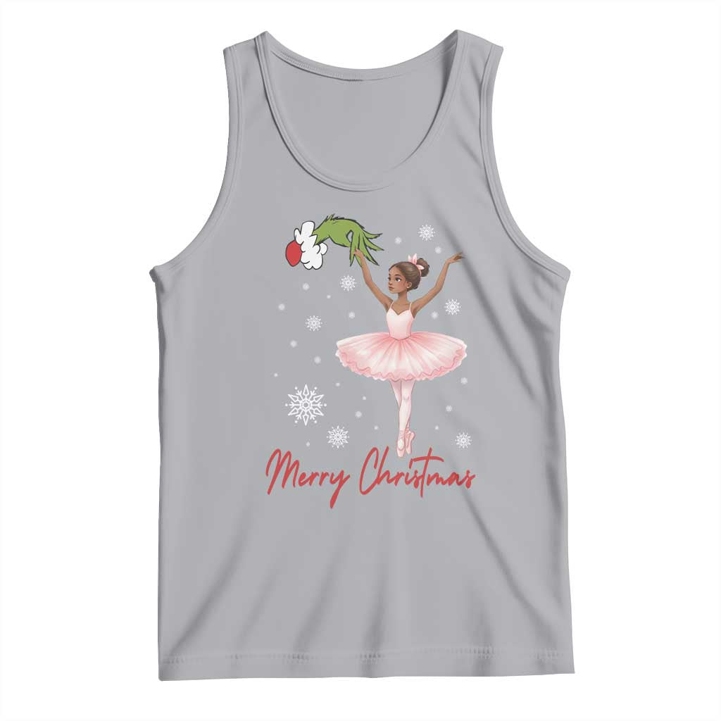 Black Nutcracker Ballet Tank Top Merry Christmas TS14 Athletic Heather Print Your Wear