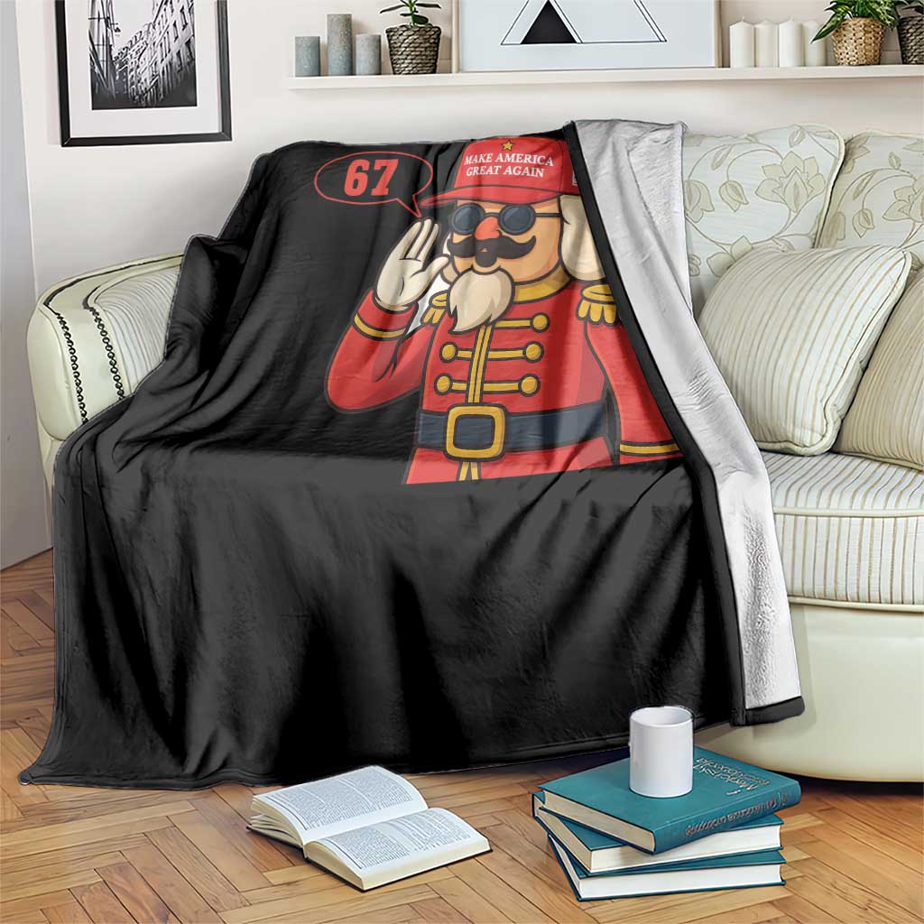 67 Six Seven Christmas Meme Throw Blanket Funny Nutcracker Make Xmas Great Again TS14 Print Your Wear