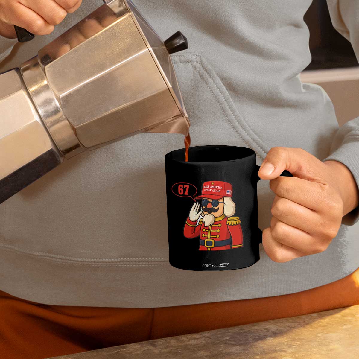 67 Six Seven Christmas Meme Coffee Mug Funny Nutcracker Make Xmas Great Again TS14 Print Your Wear