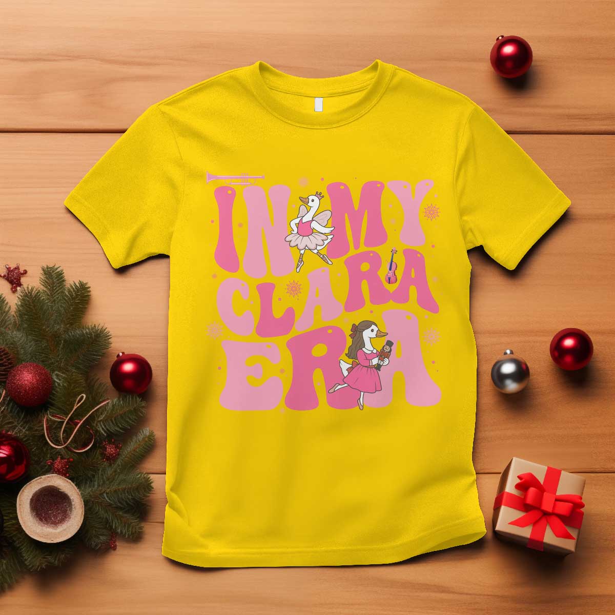 Nutcracker Goose Ballet T Shirt In My Clara Era TS14 Daisy Print Your Wear