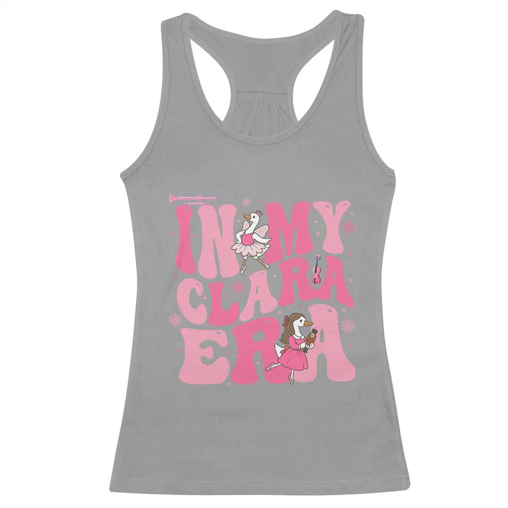 Nutcracker Goose Ballet Racerback Tank Top In My Clara Era TS14 Sport Gray Print Your Wear