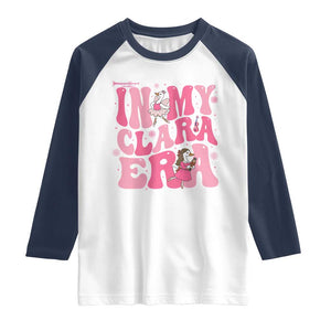 Nutcracker Goose Ballet Raglan Shirt In My Clara Era TS14 White Navy Print Your Wear
