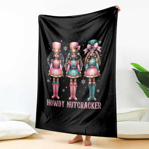 Howdy Nutcracker Cowgirl Christmas Western Country Throw Blanket TS14 Print Your Wear