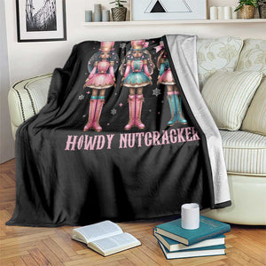 Howdy Nutcracker Cowgirl Christmas Western Country Throw Blanket TS14 Print Your Wear