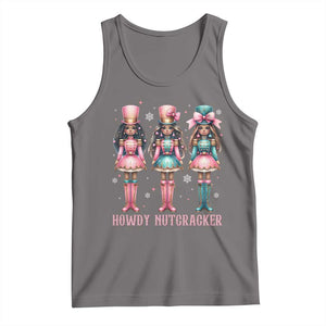 Howdy Nutcracker Cowgirl Christmas Western Country Tank Top TS14 Deep Heather Print Your Wear