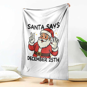 Santa Christmas December 25th Season Throw Blanket TS14 Print Your Wear