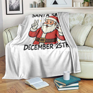 Santa Christmas December 25th Season Throw Blanket TS14 Print Your Wear