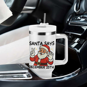 Santa Christmas December 25th Season Tumbler With Handle TS14 Print Your Wear