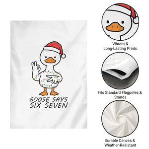 67 Six Seven Chirtsmas Meme Garden Flag Funny Silly Goose TS14 Print Your Wear
