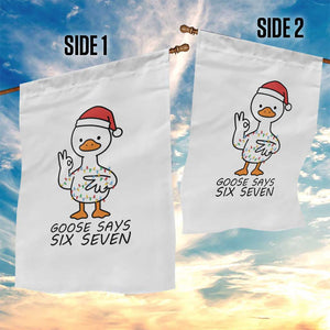 67 Six Seven Chirtsmas Meme Garden Flag Funny Silly Goose TS14 Print Your Wear