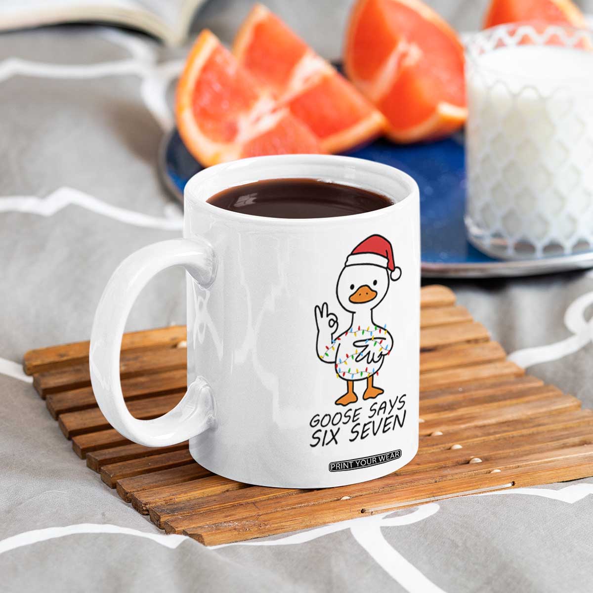 67 Six Seven Chirtsmas Meme Coffee Mug Funny Silly Goose TS14 Print Your Wear