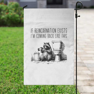 Funny Drunk Raccoon Garden Flag Trashed Panda Meme TS14 Print Your Wear