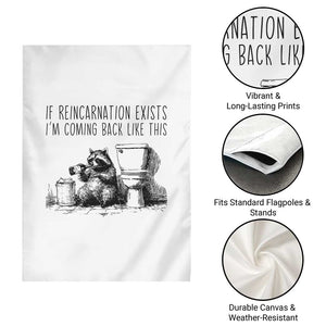 Funny Drunk Raccoon Garden Flag Trashed Panda Meme TS14 Print Your Wear
