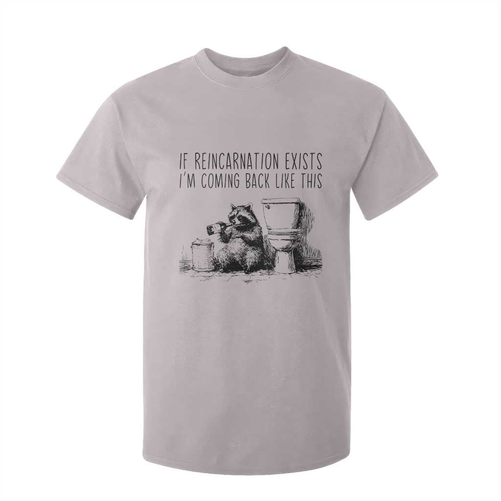 Funny Drunk Raccoon T Shirt For Kid Trashed Panda Meme TS14 Ice Gray Print Your Wear